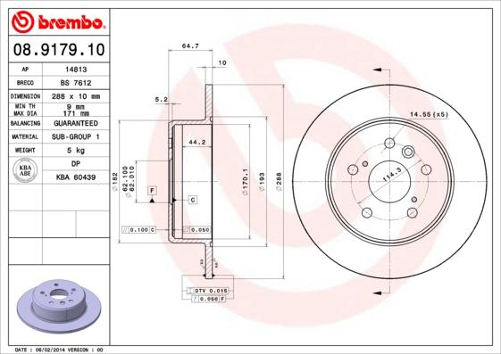 Breco BS 7612 - Тормозной диск autosila-amz.com