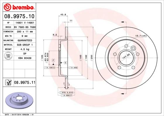 Breco BS 7680 - Тормозной диск autosila-amz.com