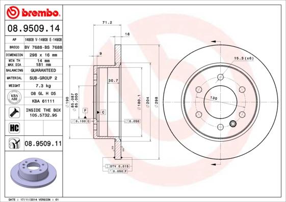 Breco BS 7688 - Тормозной диск autosila-amz.com