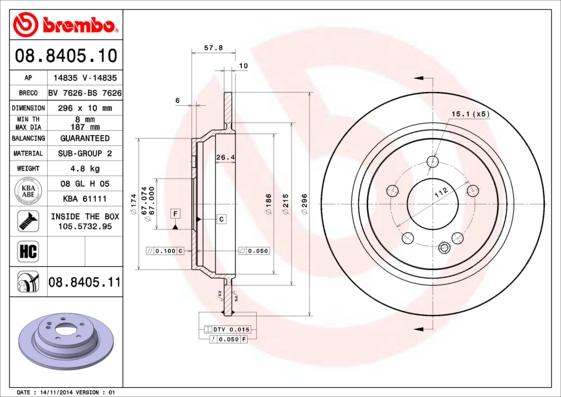 Breco BV 7626 - Тормозной диск autosila-amz.com