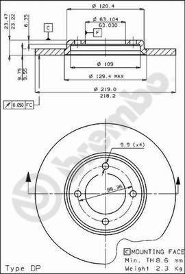 Breco BS 7056 - Тормозной диск autosila-amz.com