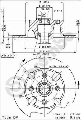 Breco BS 7086 - Тормозной диск autosila-amz.com