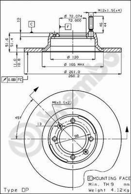 Breco BS 7156 - Тормозной диск autosila-amz.com