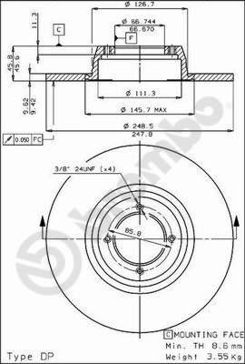 Breco BS 7119 - Тормозной диск autosila-amz.com