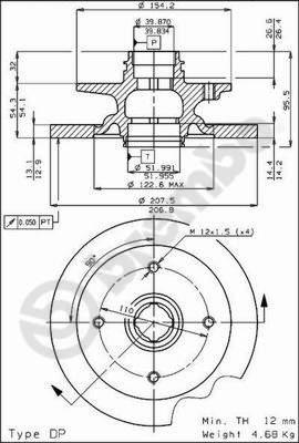 Breco BS 7237 - Тормозной диск autosila-amz.com