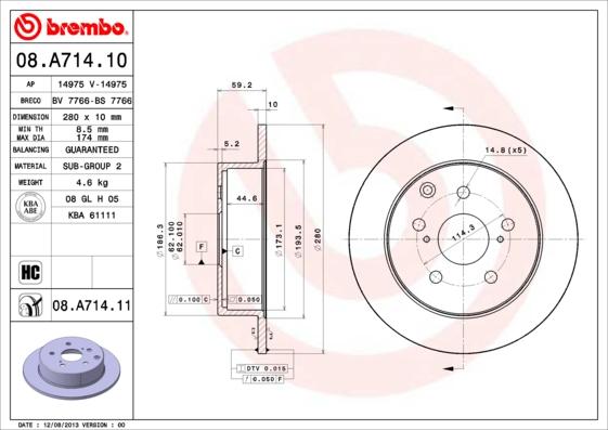 Breco BS 7766 - Тормозной диск autosila-amz.com