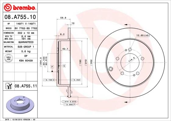 Breco BS 7762 - Тормозной диск autosila-amz.com