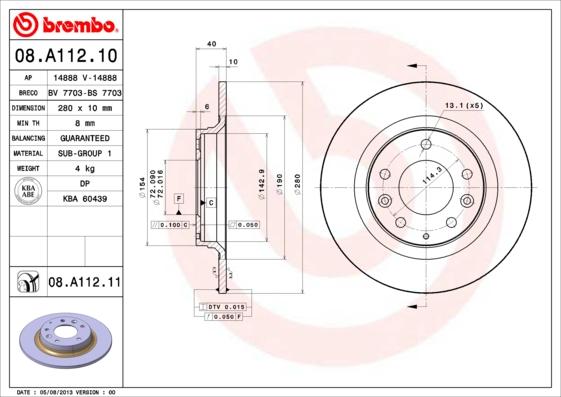 Breco BS 7703 - Тормозной диск autosila-amz.com