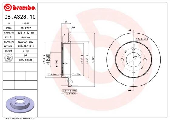 Breco BS 7717 - Тормозной диск autosila-amz.com