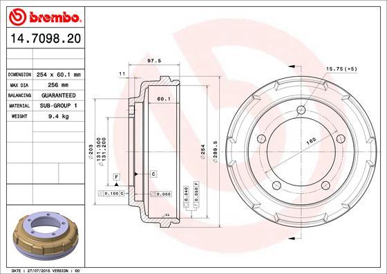 Breco BT 4746 - Тормозной барабан autosila-amz.com