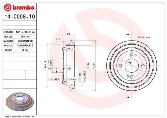 Breco BT 1159 - Тормозной барабан autosila-amz.com