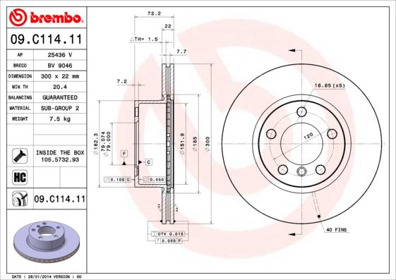 Breco BV 9046 - Тормозной диск autosila-amz.com