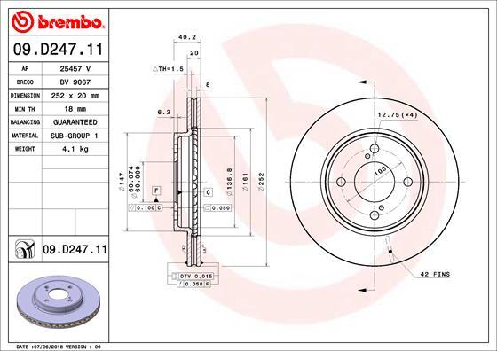 Breco BV 9067 - Тормозной диск autosila-amz.com