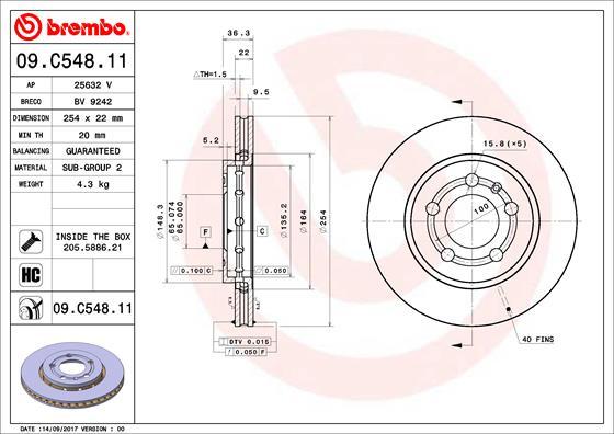 Breco BV 9242 - Тормозной диск autosila-amz.com