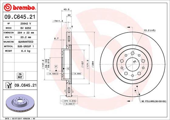 Breco BV 9252 - Тормозной диск autosila-amz.com