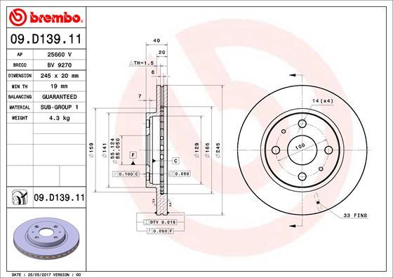 Breco BV 9270 - Тормозной диск autosila-amz.com