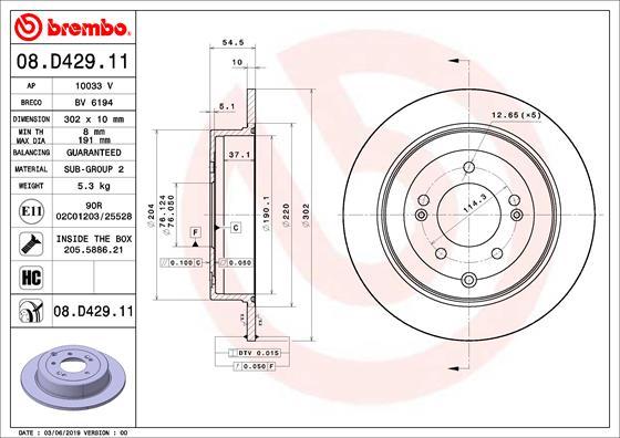 Breco BV 6194 - Тормозной диск autosila-amz.com