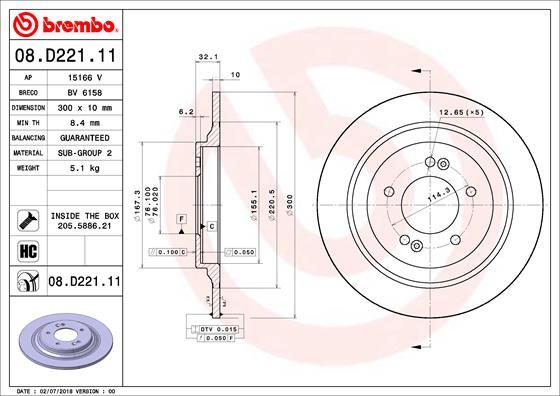 Breco BV 6158 - Тормозной диск autosila-amz.com