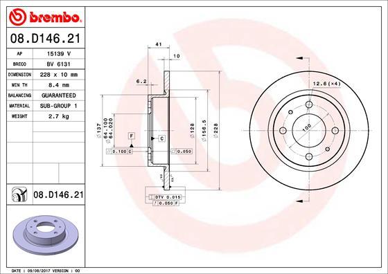 Breco BV 6131 - Тормозной диск autosila-amz.com