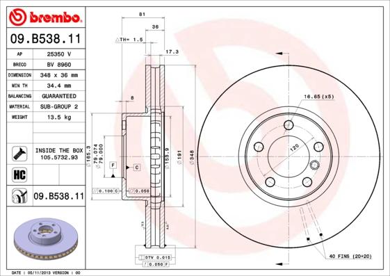 Breco BV 8960 - Тормозной диск autosila-amz.com