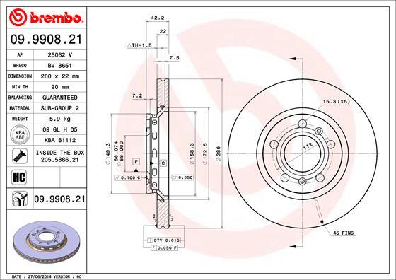 Breco BV 8651 - Тормозной диск autosila-amz.com