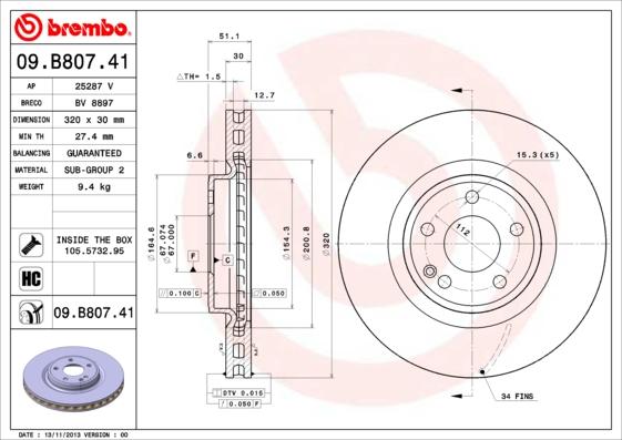 Breco BV 8897 - Тормозной диск autosila-amz.com