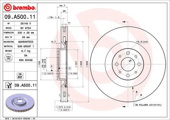 Breco BV 8754 - Тормозной диск autosila-amz.com