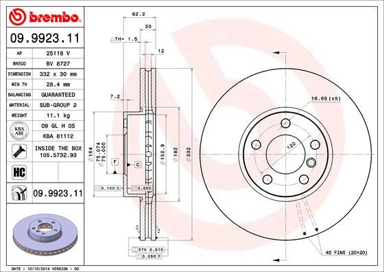 Breco BV 8727 - Тормозной диск autosila-amz.com