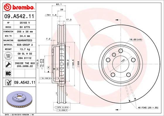 Breco BV 8775 - Тормозной диск autosila-amz.com