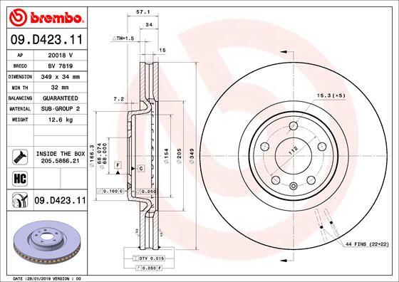 Breco BV 7819 - Тормозной диск autosila-amz.com
