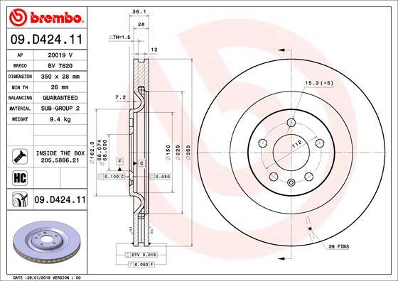 Breco BV 7820 - Тормозной диск autosila-amz.com