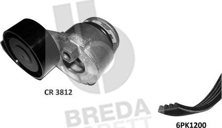 Breda Lorett KCA0042 - Поликлиновый ременный комплект autosila-amz.com