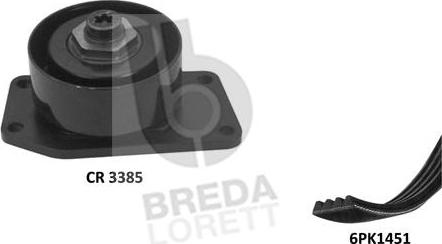 Breda Lorett KCA0064 - Поликлиновый ременный комплект autosila-amz.com