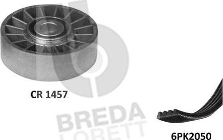 Breda Lorett KCA0003 - Поликлиновый ременный комплект autosila-amz.com