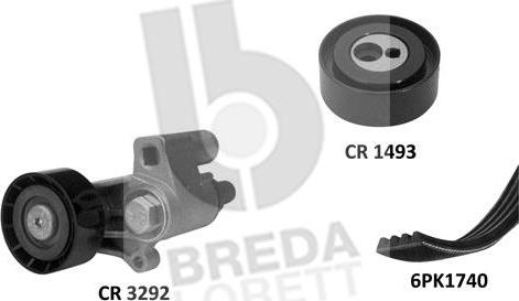 Breda Lorett KCA0017 - Поликлиновый ременный комплект autosila-amz.com