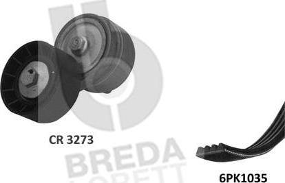 Breda Lorett KCA0031 - Поликлиновый ременный комплект autosila-amz.com