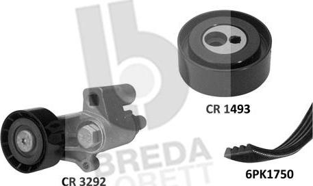 Breda Lorett KCA0023 - Поликлиновый ременный комплект autosila-amz.com