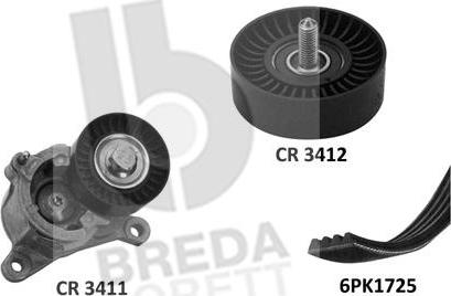 Breda Lorett KCA0022 - Поликлиновый ременный комплект autosila-amz.com