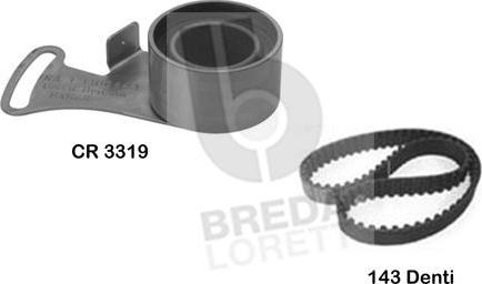 Breda Lorett KCD0411 - Комплект зубчатого ремня ГРМ autosila-amz.com