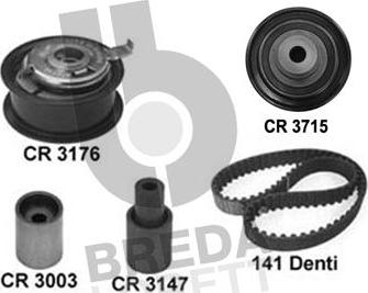 Breda Lorett KCD0581 - Комплект зубчатого ремня ГРМ autosila-amz.com