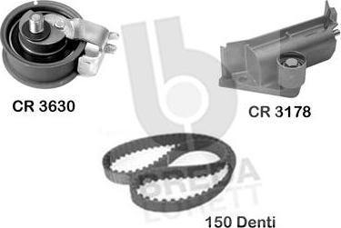 Breda Lorett KCD0646 - Комплект зубчатого ремня ГРМ autosila-amz.com