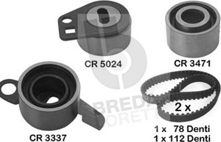 Breda Lorett KCD0044 - Комплект зубчатого ремня ГРМ autosila-amz.com