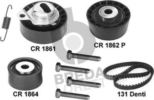 Breda Lorett KCD0015 - Комплект зубчатого ремня ГРМ autosila-amz.com