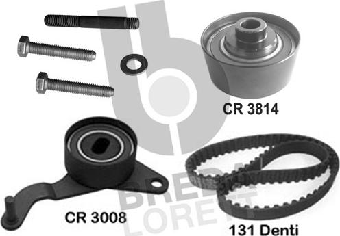 Breda Lorett KCD0030 - Комплект зубчатого ремня ГРМ autosila-amz.com