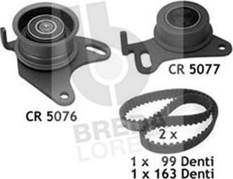 Breda Lorett KCD0164 - Комплект зубчатого ремня ГРМ autosila-amz.com