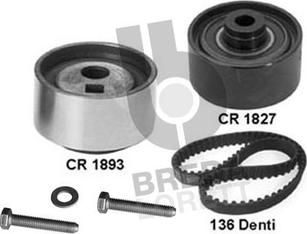 Breda Lorett KCD0102 - Комплект зубчатого ремня ГРМ autosila-amz.com