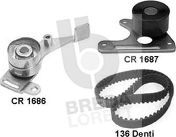 Breda Lorett KCD0116 - Комплект зубчатого ремня ГРМ autosila-amz.com