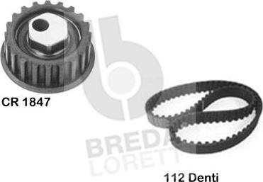 Breda Lorett KCD0186 - Комплект зубчатого ремня ГРМ autosila-amz.com