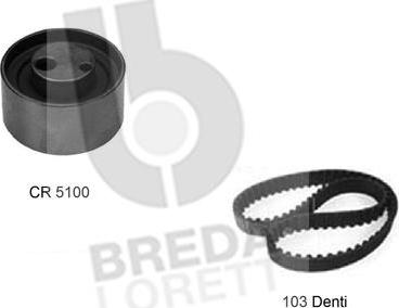 Breda Lorett KCD0182 - Комплект зубчатого ремня ГРМ autosila-amz.com