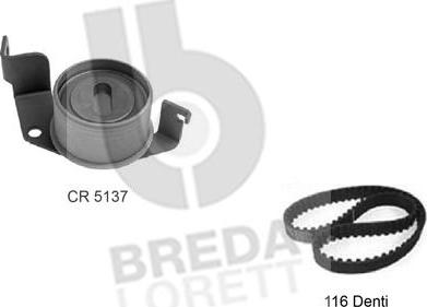 Breda Lorett KCD0254 - Комплект зубчатого ремня ГРМ autosila-amz.com